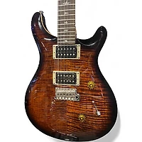Used PRS SE Custom 24 Black Gold Solid Body Electric Guitar