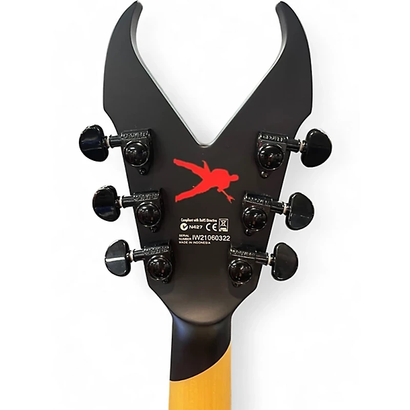 Used Dean Kerry King V Satin Black Solid Body Electric Guitar