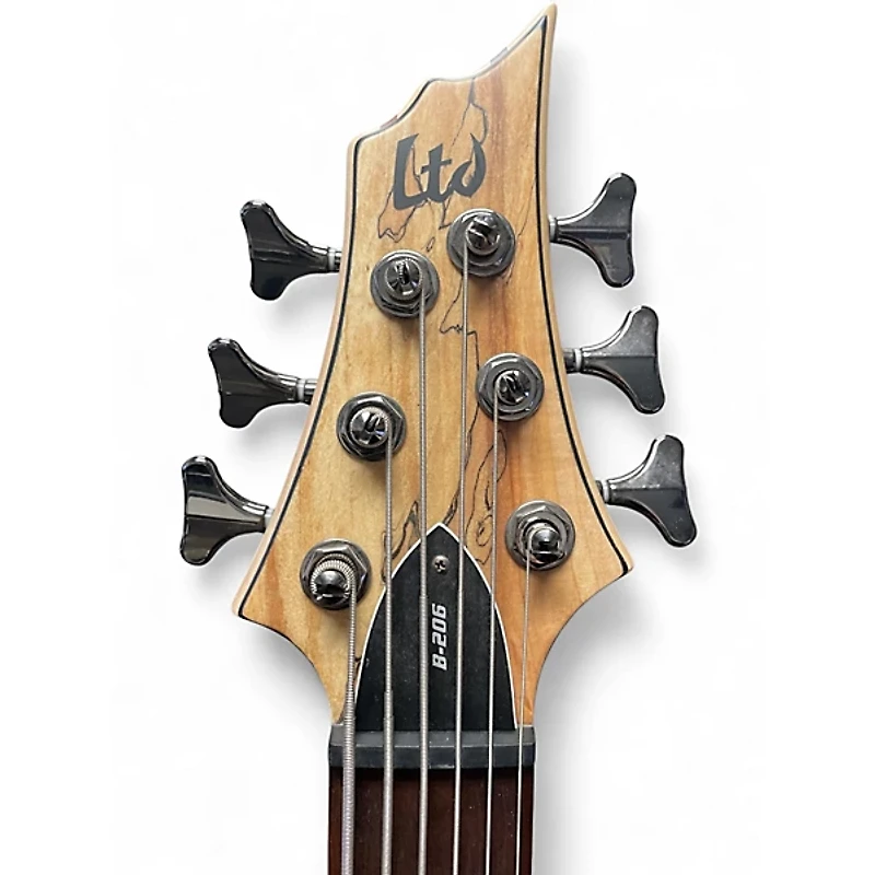 Used ESP LTD B206SM 6 String Natural Electric Bass Guitar