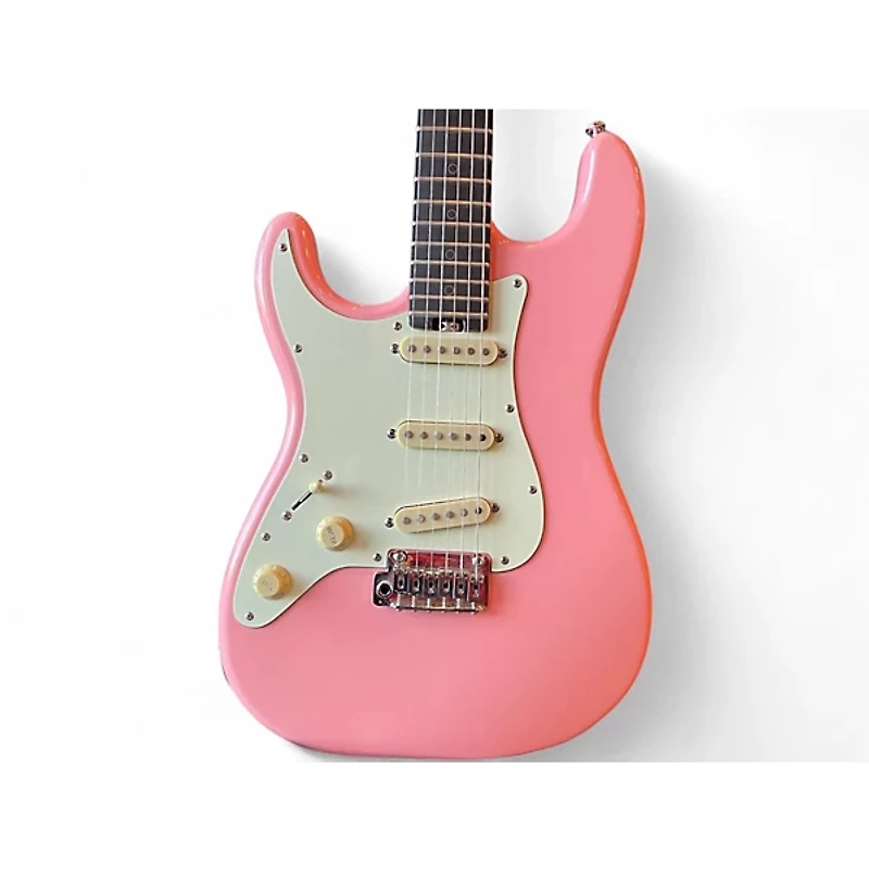 Used Schecter Guitar Research Nick Johnston SSS Atomic Pink Solid Body Electric Guitar