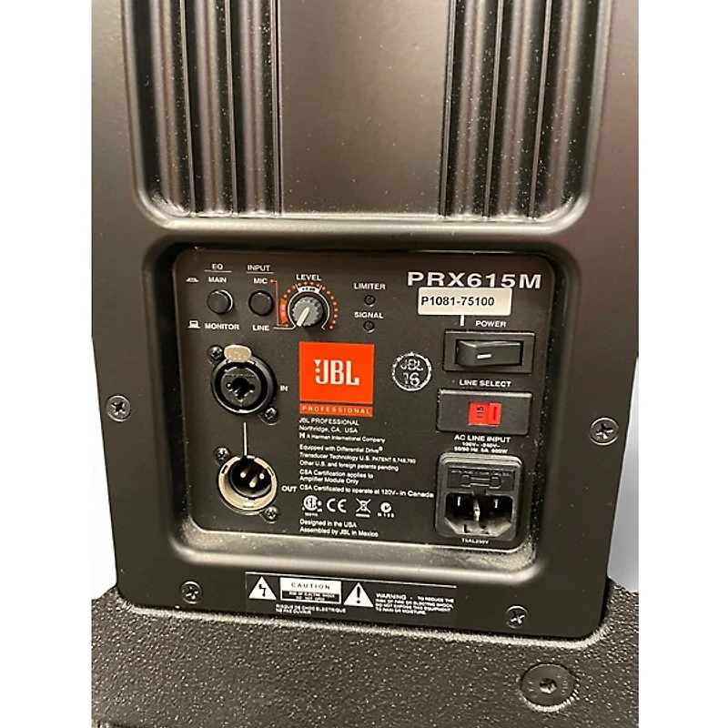 Used JBL PRX615M Powered Speaker