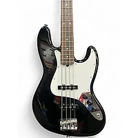 Used Fender American Standard Jazz Bass Black Electric Bass Guitar