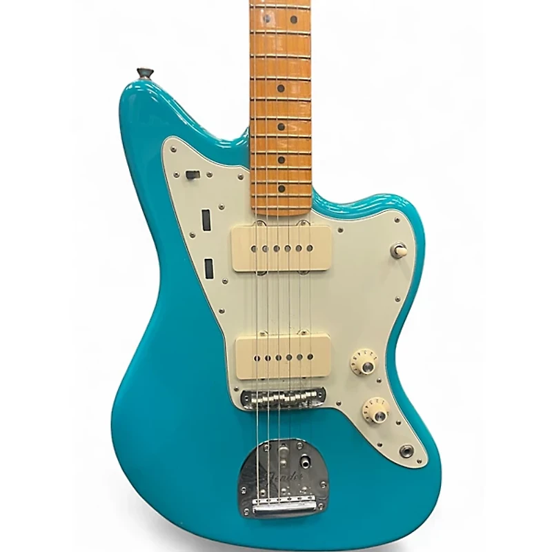 Used Fender american professional ii jazzmaster miami blue Solid Body Electric Guitar