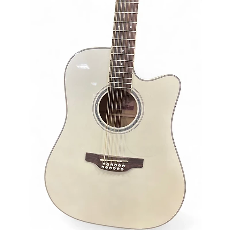 Used Takamine GD37CE12 Pearl White 12 String Acoustic Electric Guitar