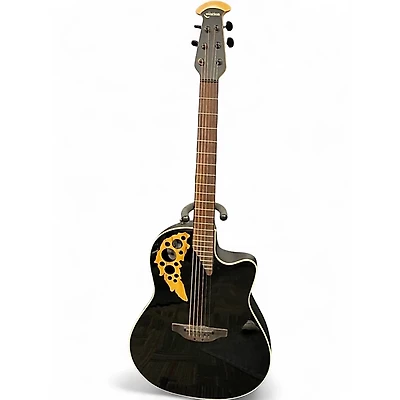 Used Ovation 1778TX-5 Elite Black Acoustic Electric Guitar