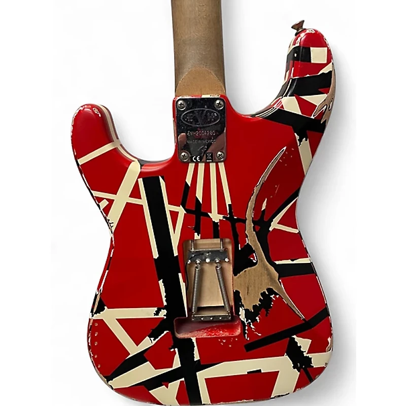 Used EVH Striped Series Frankie striped Solid Body Electric Guitar