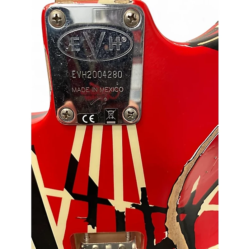 Used EVH Striped Series Frankie striped Solid Body Electric Guitar