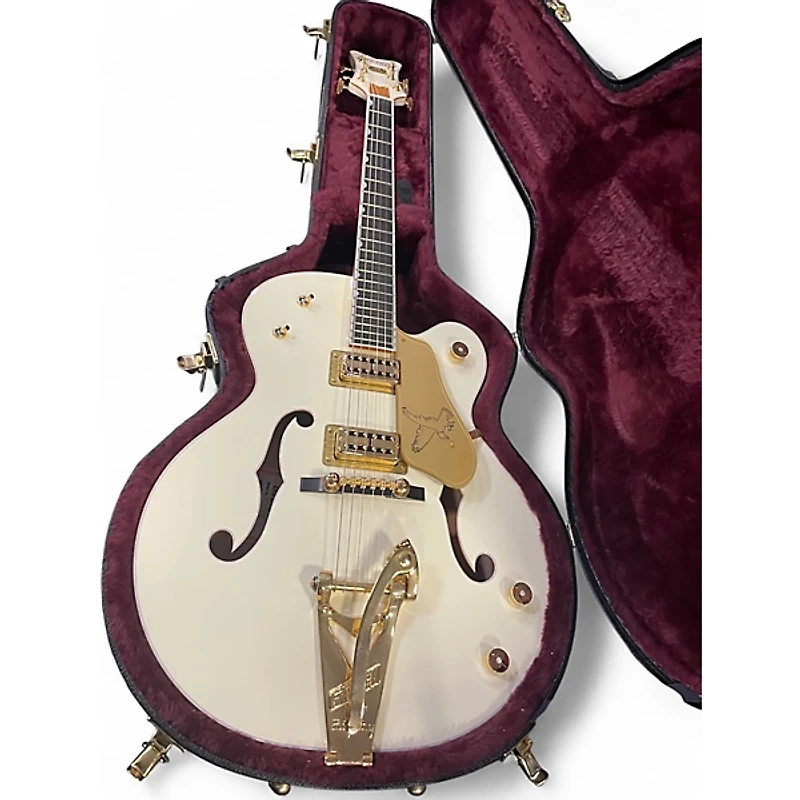 Used Gretsch Guitars G6136T White Falcon Bigsby White Hollow Body Electric Guitar
