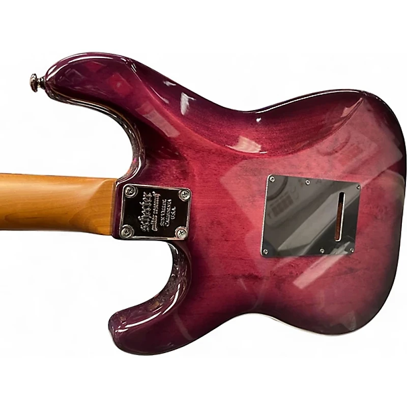 Used Schecter Guitar Research TRADITIONAL PROFESSIONAL Trans Purple Solid Body Electric Guitar