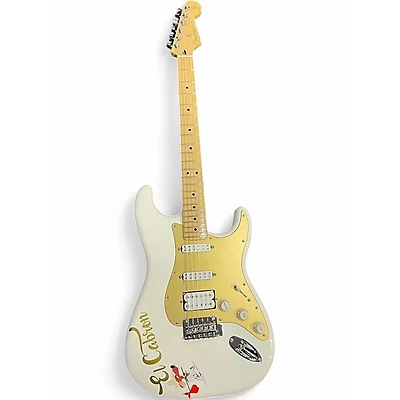 Used Fender Player Stratocaster Olympic White Solid Body Electric Guitar