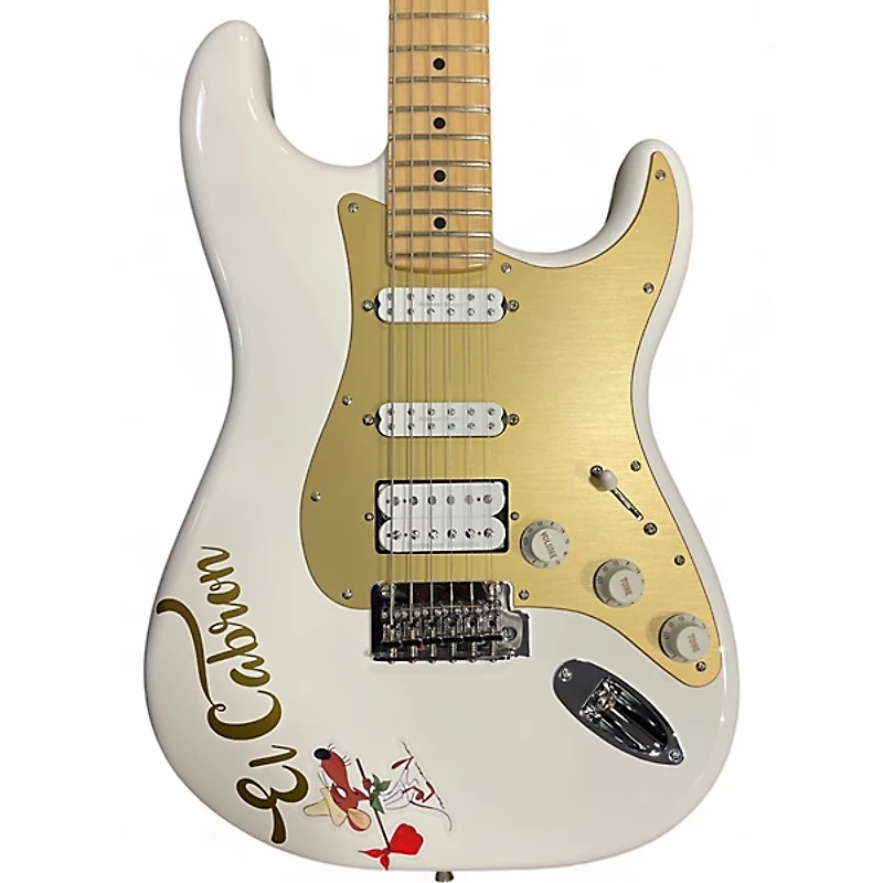 Used Fender Player Stratocaster Olympic White Solid Body Electric Guitar