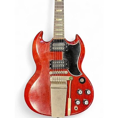 Vintage 1966 Gibson SG Cherry Solid Body Electric Guitar