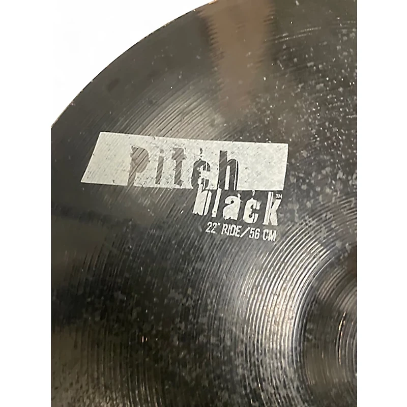 Used Zildjian 22in Pitch Black Ride Cymbal