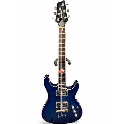 Used Ibanez SZ520QM Blue Solid Body Electric Guitar
