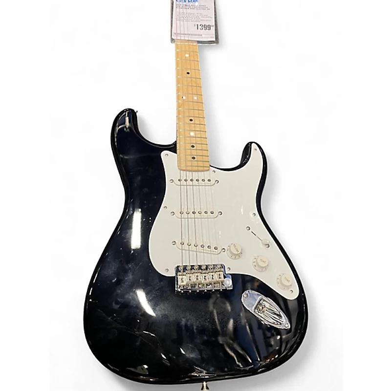 Used Fender Artist Series Eric Clapton Stratocaster Black Solid Body Electric Guitar