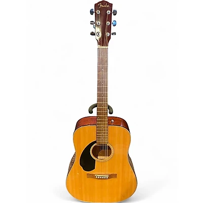 Used Fender CD60 Dreadnought Natural Acoustic Guitar