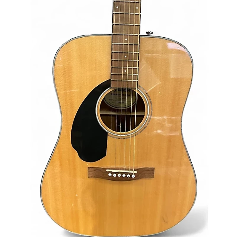 Used Fender CD60 Dreadnought Natural Acoustic Guitar