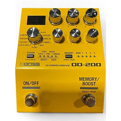 Used BOSS OD200 Digital Delay Effect Pedal