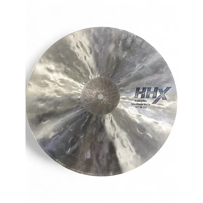 Used SABIAN 14in HHX COMPLEX MEDIUM HATS PAIR Cymbal