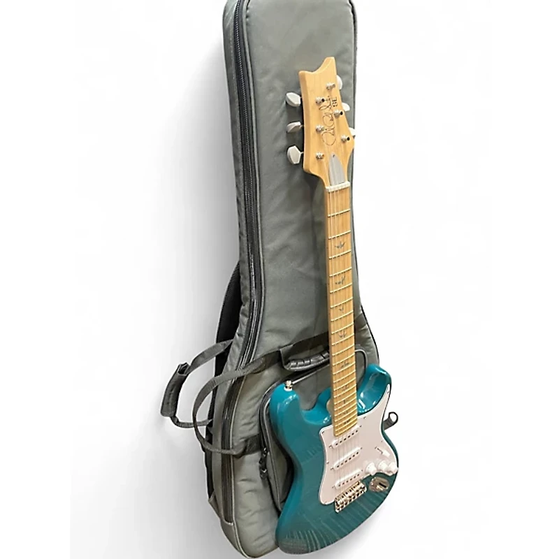 Used PRS SE Silver Sky Nylon Blue Solid Body Electric Guitar