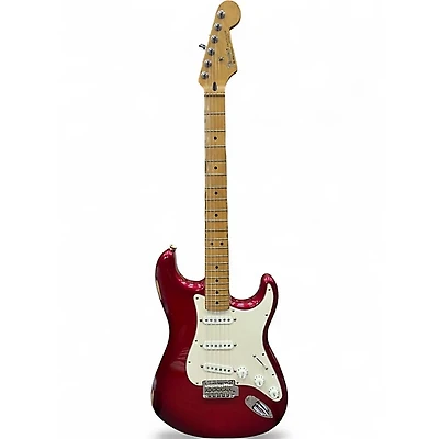 Used Fender Player Stratocaster Candy Apple Red Solid Body Electric Guitar