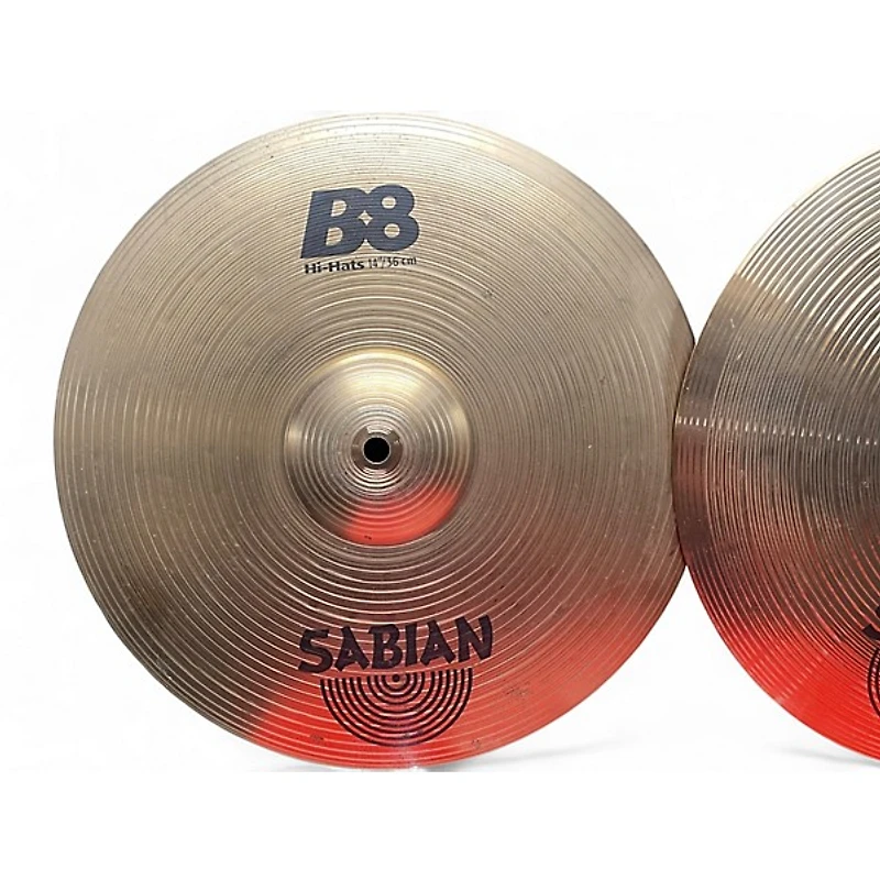 Used SABIAN 14in B8 Hi Hat Pair Cymbal