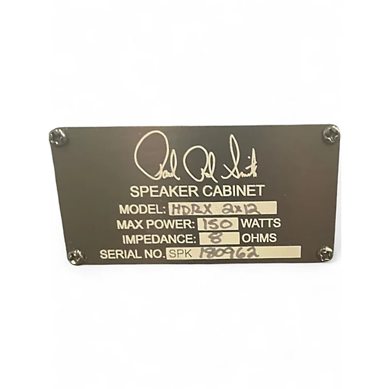 Used PRS HDRX 2X12 Guitar Cabinet