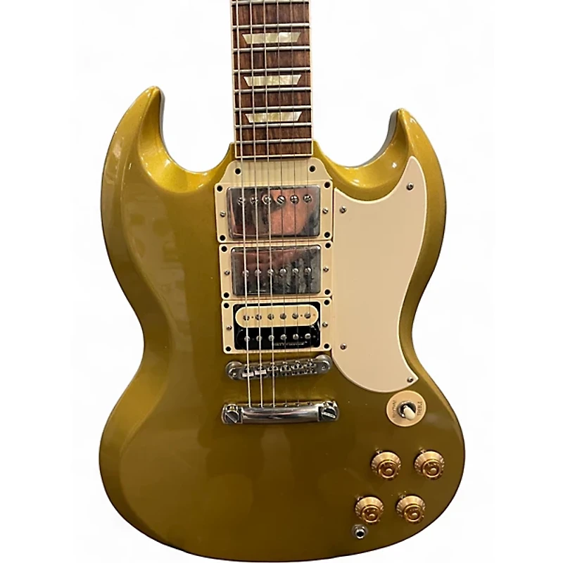 Used Gibson CUSTOM SHOP SG 3 PICKUP DOUBLE GOLD Solid Body Electric Guitar