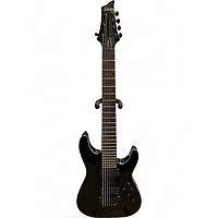 Used Schecter Guitar Research Hellraiser C7 7 String Black Solid Body Electric Guitar