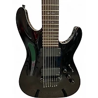 Used Schecter Guitar Research Hellraiser C7 7 String Black Solid Body Electric Guitar