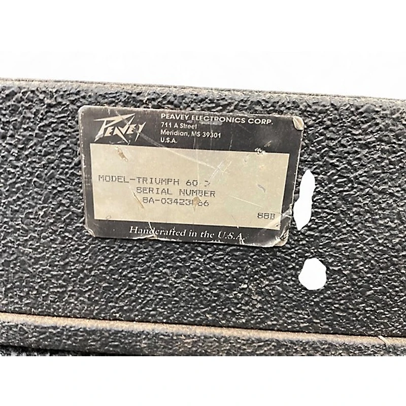 Used Peavey TRIUMPH 60 Tube Guitar Combo Amp