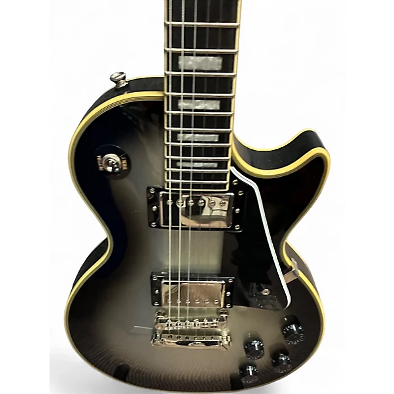 Used Epiphone Les Paul Custom Silverburst Solid Body Electric Guitar