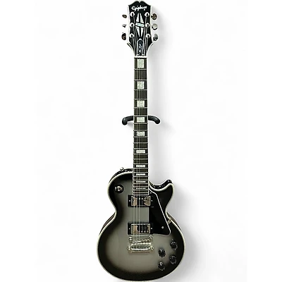 Used Epiphone Les Paul Custom Silver Burst Solid Body Electric Guitar