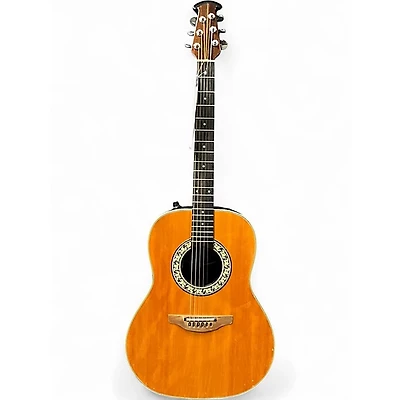 Used Ovation 1621-4 Natural Acoustic Electric Guitar