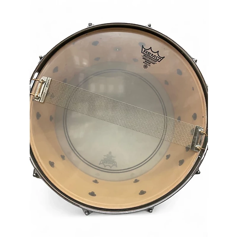 Used Pearl 6.5X14 Masters Studio Snare Natural Lacquer Drum