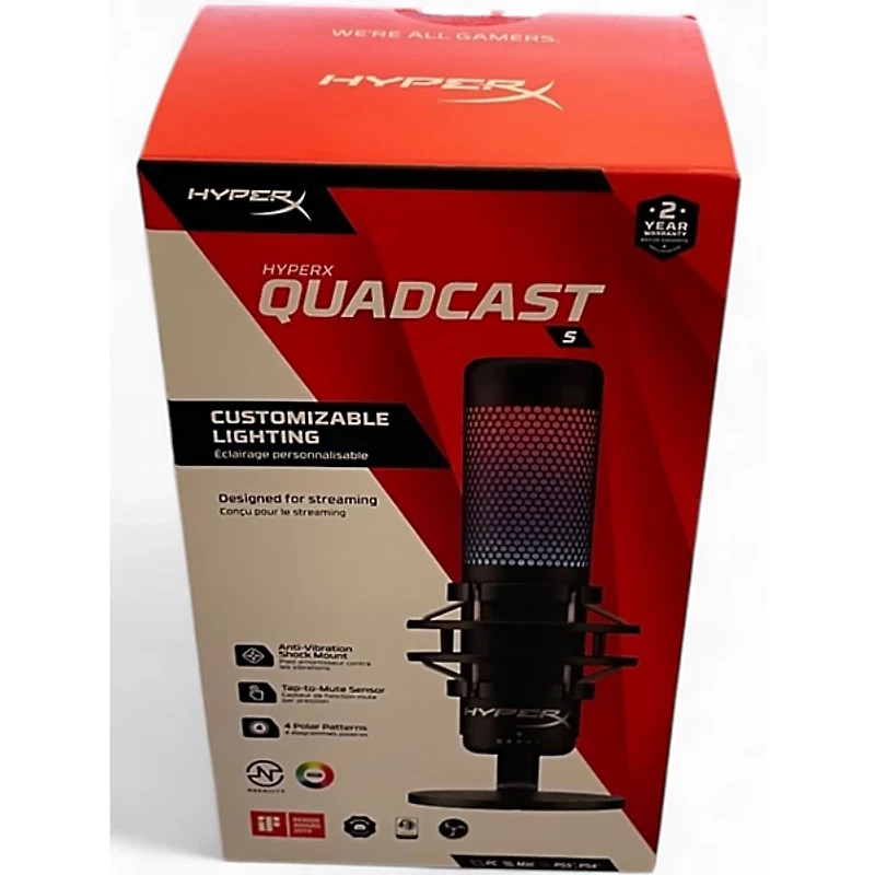 Used Hyper X  QuadCast USB Microphone
