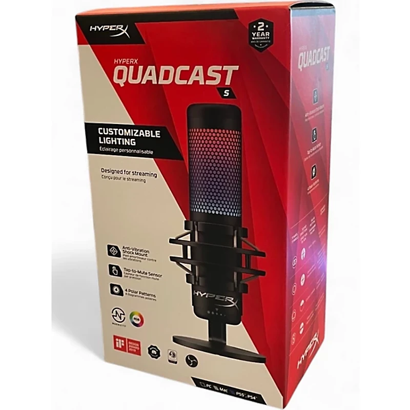 Used Hyper X  QuadCast USB Microphone