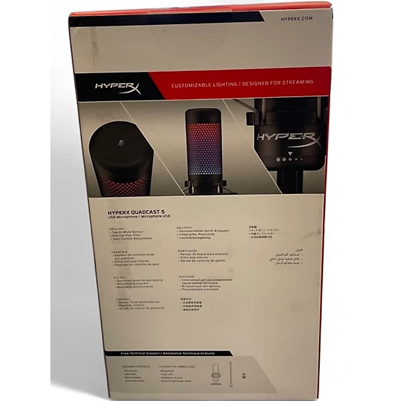 Used Hyper X  QuadCast USB Microphone