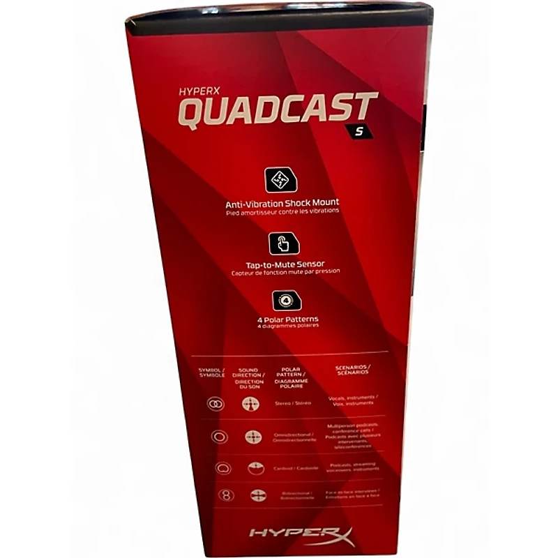 Used Hyper X  QuadCast USB Microphone