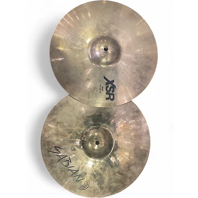 Used SABIAN 14in XSR HI HAT PAIR Cymbal