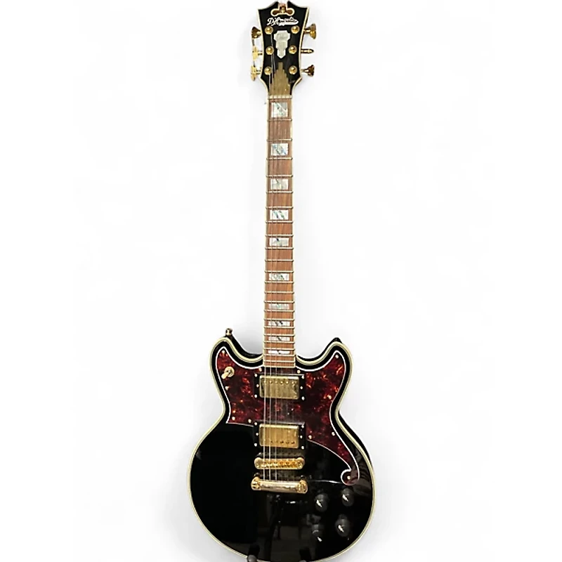 Used D'Angelico DELUXE BRIGHTON Black Solid Body Electric Guitar