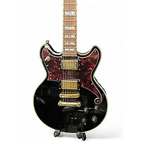 Used D'Angelico DELUXE BRIGHTON Black Solid Body Electric Guitar