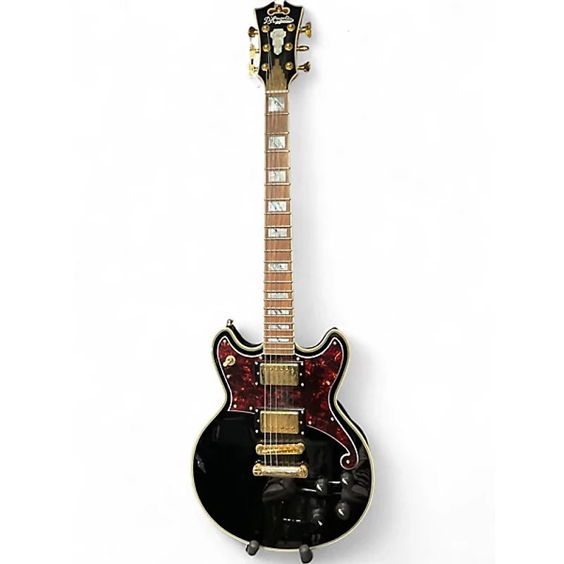Used D'Angelico DELUXE BRIGHTON Black Solid Body Electric Guitar