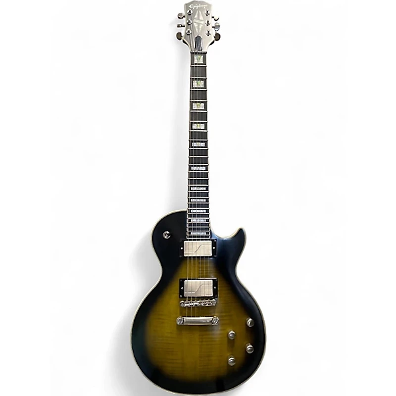 Used Epiphone Les Paul Prophecy Custom EX OLIVE BURST Solid Body Electric Guitar