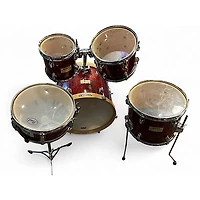 Used Mapex 5 Piece V Series Wine Red Drum Kit