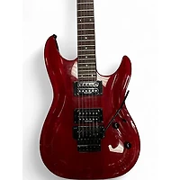 Used Brawley THREAT FLOYD ROSE RED Solid Body Electric Guitar