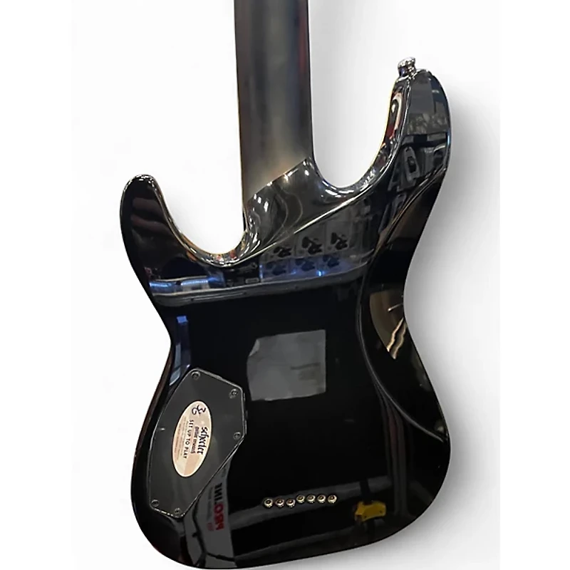 Used Schecter Guitar Research C7 Blackjack Black Solid Body Electric Guitar