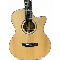 Used Jericho S-1 Natural Acoustic Electric Guitar