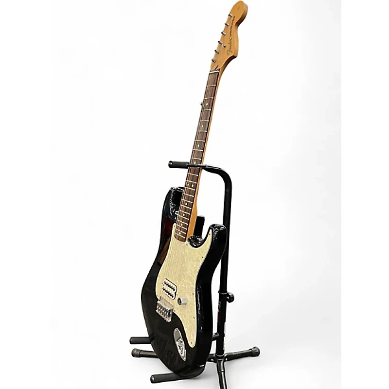 Used 2002 Fender Tom Delonge Signature Stratocaster Black Solid Body Electric Guitar