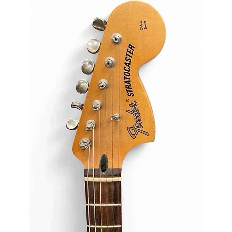 Used 2002 Fender Tom Delonge Signature Stratocaster Black Solid Body Electric Guitar